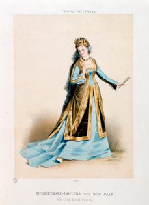 Şarkıcı Pauline Lauters-Gueymard (Lauters Gueymard) (1834-1876), Paris
