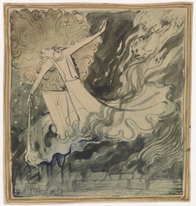 De Gijsbrecht van Aemstel'in başlık sayfası için tasarım by Antoon Derkinderen