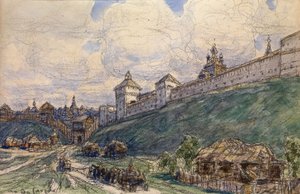 17. Yüzyılda Serpukhov by Apollinari Mikhailovich Vasnetsov
