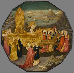 The Triumph of Chastity, yaklaşık 1450-1460 (panelde tempera ve altın varak)