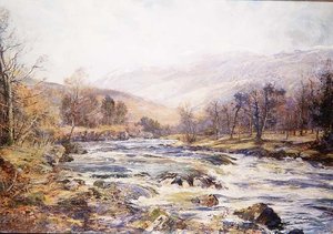 Ey Kış Güneşi Nehri, İskoçya by Archibald Kay