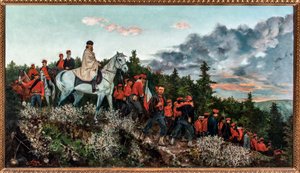 Mentana Muharebesi 3 Kasım 1867'de yapıldı (tuval üzerine yağlı boya by Archimede Tranzi