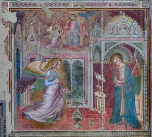 Müjde, 14. yüzyıl sonu veya 15. yüzyıl başı by Aretino Luca Spinello or Spinelli