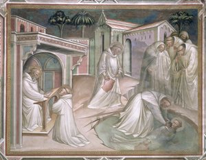 Maurus Placidus'u Kurtarıyor, Aziz Benedict'in Yaşamını (c.480-c.550), Sacristy'de, 1387