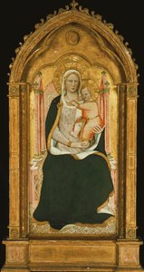 Madonna ve Çocuk Enthroned, by Aretino Luca Spinello or Spinelli