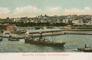 Darsena rıhtımları, Puerto Madero, Buenos Aires, Arjantin (renkli fotoğraf)