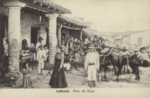 Sokak sahnesi, Ledesma, Jujuy Eyaleti, Arjantin