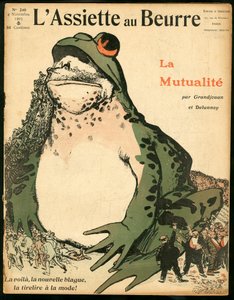 “L’Plate au beurre”” Kapağı, 240 numara, Renklerde Hiciv by Aristide Delannoy