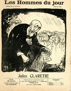 “Günün Adamları”nın kapağı, yaklaşık 1906 - Aristide Delannoy (1874-1911): Claretie Jules (1840-1913) by Aristide Delannoy