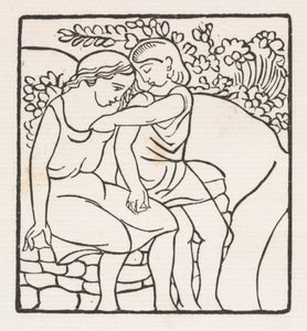 Daphnis ve Chloe: Daphnis ve Chloe Oyun Başında by Aristide Maillol