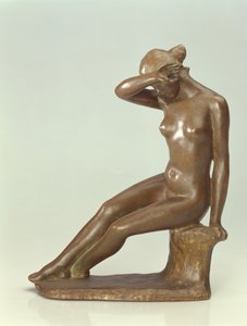 Yüzünü Eliyle Kapatan Kadın, 1900 (bronz)