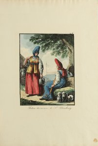 Petersburg'un süt kadınları, 1817 by Armand Gustave Haubigant