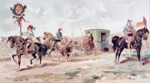 17. Yüzyılın Kapalı Atlı Arabası, 1886 by Armand Jean Heins