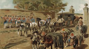 Fliguette ve sedan koltuk, Avusturya Hollandası, 18. yy by Armand Jean Heins