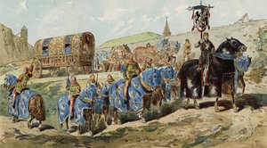 Noble ladys carriage, 13th Century 