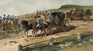 Postilions, taşıma ve posta koçu, Hollanda, 19. Yüzyıl