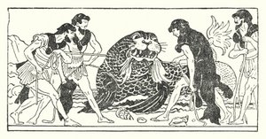 Menelaus ve arkadaşları deniz tanrısı Proteus