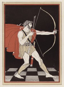 Odysseus yayını çekiyor (renkli taş)