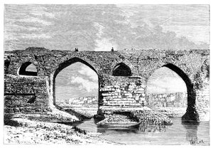 Dezful Köprüsü, İran, 1895.