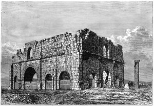 Praetorium, Lambaesis, Cezayir, c1890 kalıntıları
