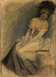 Beklemek, 1896. by Armand Rassenfosse