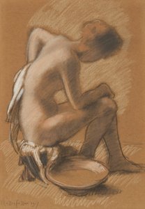 Tuvaletindeki kadın, 1917. by Armand Rassenfosse