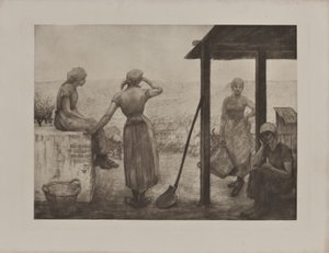 Kadın Madenciler (baskı) by Armand Rassenfosse