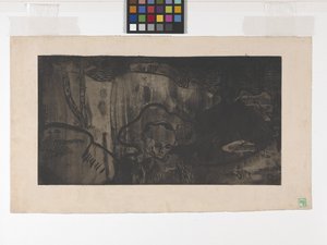 Breton Dekorasyonu - Deniz Kenarındaki Breton Kadınlar (gravür, aquatint ve şeker kaldırma aquatint)