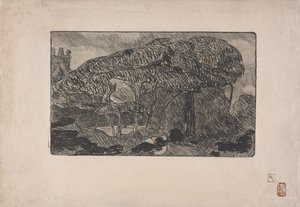 L'Orage (The Storm) 1893 (gravür ve yumuşak zemin gravürü) by Armand Séguin