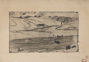 La Peche (Balık Tutma) 1893 (gravür ve rulet) by Armand Séguin