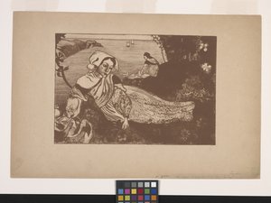 La Primavère (Bahar) (çinkograf) by Armand Séguin