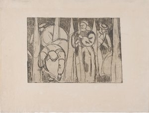 Les Rouisseuses (Keten Toplayıcılar) 1893 (gravür) by Armand Séguin
