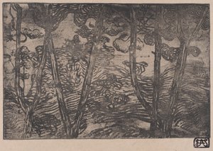 Gece Ağaçları, ca. 1894. by Armand Séguin