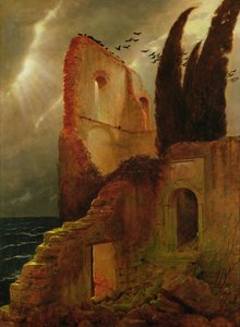 Deniz kenarındaki harabe by Arnold Böcklin