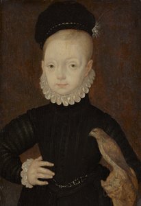 James VI ve I, 1566 - 1625. İskoçya Kralı 1567 - 1625. İngiltere ve İrlanda Kralı 1603 - 1625 (Çocukken) by Arnold Bronckorst