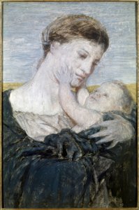 Mutter und Kind by Arnold Böcklin