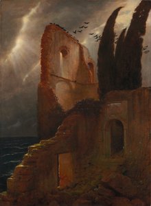 Deniz kenarındaki harabe by Arnold Böcklin