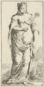 alçakgönüllülüğün kişileştirilmesi Erdem (nesne üzerindeki başlık) Kırk bir parça, birkaç Sinne heykeli (seri başlığı) by Arnold Houbraken