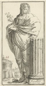 saflığın kişileştirilmesi Temizlik (nesne üzerindeki başlık) Kırk bir parça, birkaç Sinne heykeli (seri başlığı) by Arnold Houbraken