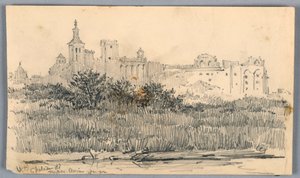 Chateau de Papes, Avignon by Arnold William Brunner