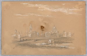 Şehrin silueti by Arnold William Brunner