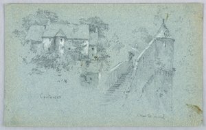 Coutance ve Mont St. Michel by Arnold William Brunner