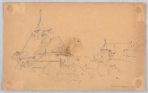 Chenonceaux taslağını by Arnold William Brunner