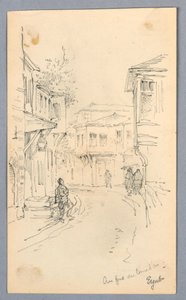 sokak sahnesi by Arnold William Brunner