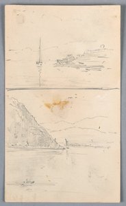 Ridges'in iki çizimi by Arnold William Brunner