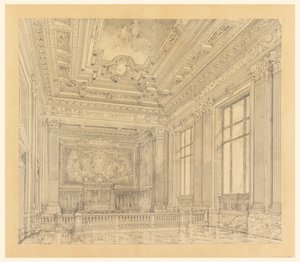 Mahkeme Salonunun Görünümü, Federal Bina, Cleveland, OH by Arnold William Brunner