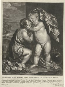 Christuskind ve Johannes de Doper by Arnold de Jode