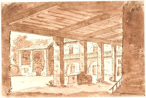 Arcade ile İtalyan bahçesi
