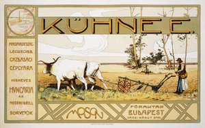 Kuhnee Tarım Üreticileri reklam afişinin çoğaltılması, 1899