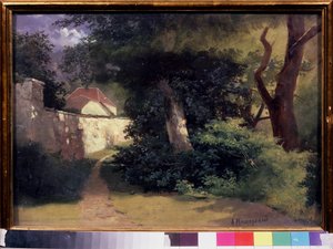 Güneşli Bir Gün (Güneşli Bir Gün). Arseni Ivanovich Meshchersky (1834-1902), karton üzerine yağlı boya çalışması. 19. yüzyıl Rus sanatı. Devlet Tretyakov Galerisi, Moskova